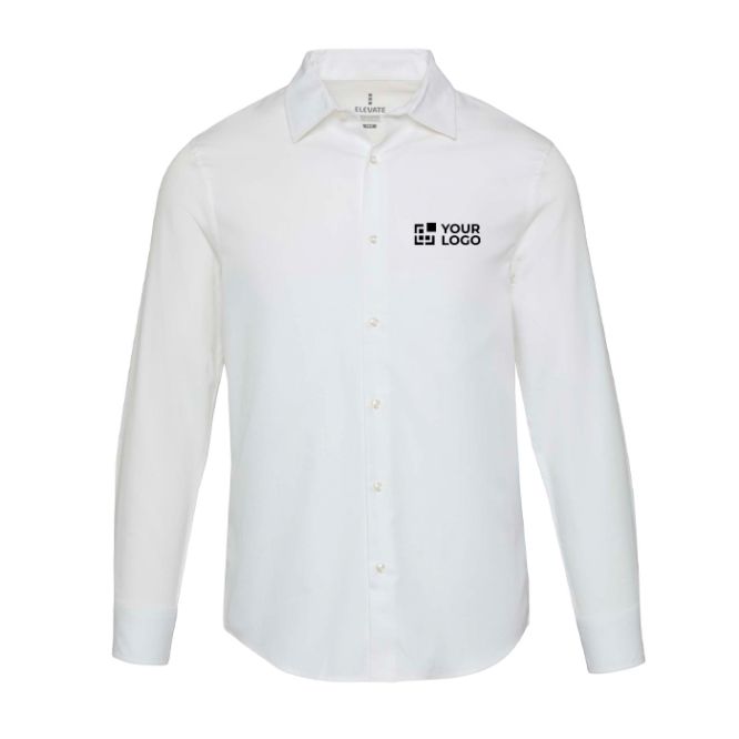 Camicia uomo in cotone twill a manica lunga 185 g/m² Elevate