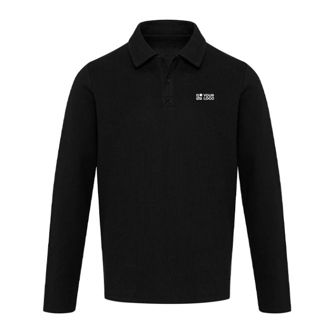 Polo unisex in cotone a manica lunga in piqué 245 g/m2 Elevate