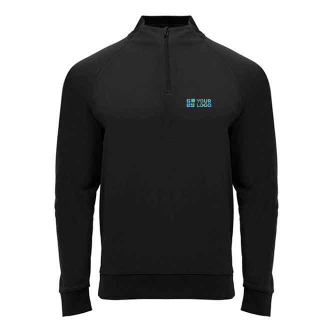 Felpa per bambini a manica lunga con zip corta 200 g/m² Roly 