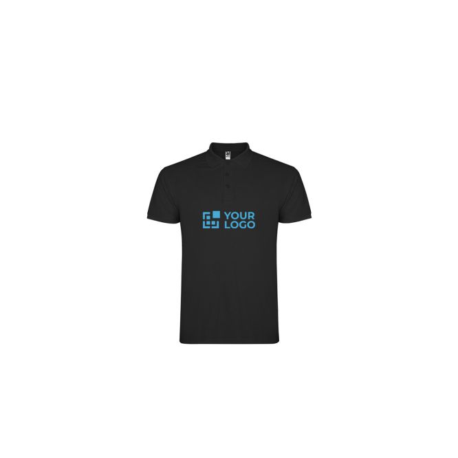 Polo da bambino con 3 bottoni in 100% cotone piqué da 200 g/m² Roly