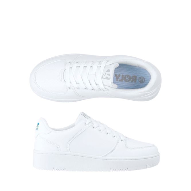 Scarpe da ginnastica bianche unisex con suola in gomma Roly 