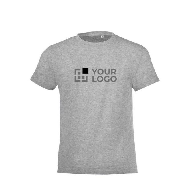 T shirt con stampa personalizzata colore grigio jeansato