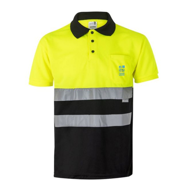 Polo riflettente da lavoro in poliestere 160 g/m2 Velilla 