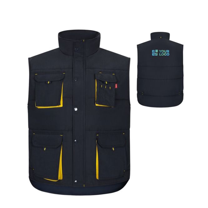 Gilet imbottito da lavoro con 7 tasche in poliestere 120 g/m2 Velilla 
