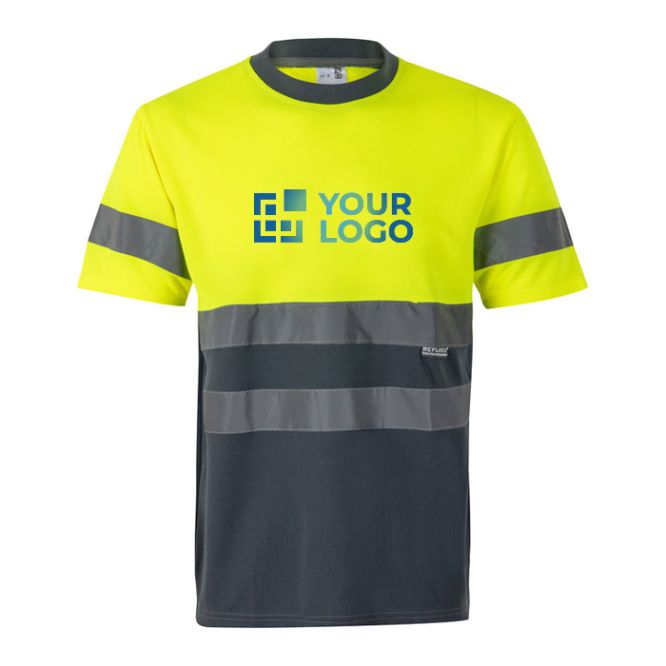 T-shirt da lavoro extragrande riflettente poliestere 140g/m2 Velilla 