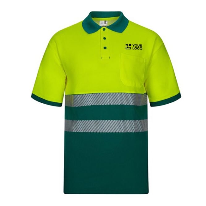 Polo lavoro piqué manica corta in cotone e poliestere 150g/m2 Velilla 