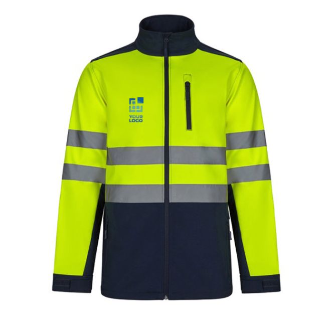 Giacca softshell grande poliestere 280 g/m2 interno in pile Velilla 