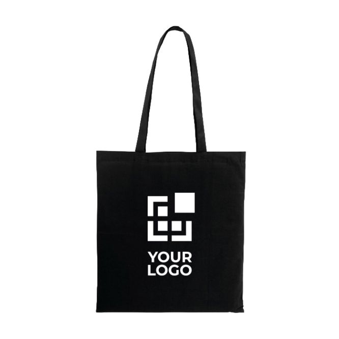 Colorate shopper dai  manici lunghi in cotone da 105 g/m2 Eco Color L