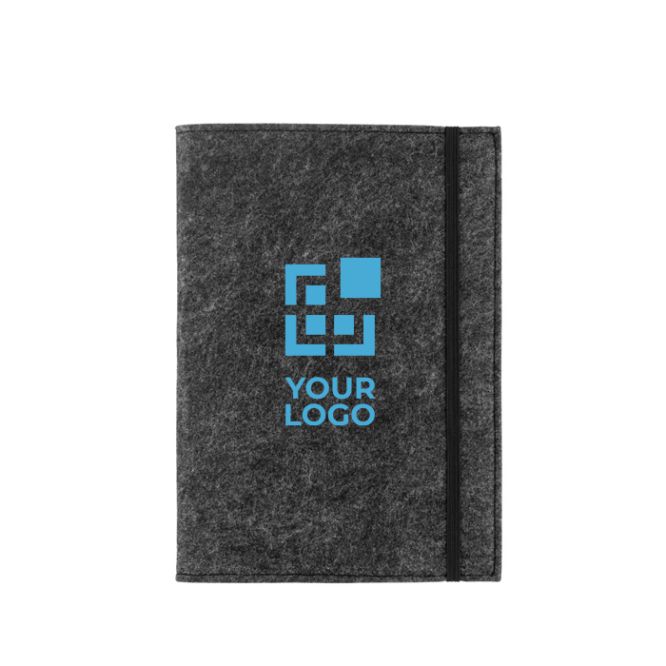 Block notes con copertina in feltro riciclato A5 pagine a righe