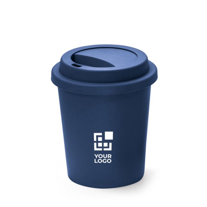 Bicchiere da viaggio in plastica a parete singola adatto al microonde 350 ml