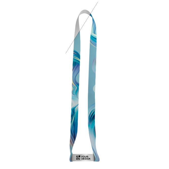 Lanyard e cordino portabicchiere sublimabili in poliestere riciclato 2 cm