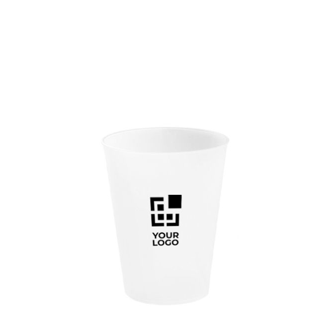 Bicchiere riutilizzabile in plastica a parete singola prodotto in Europa 330 ml