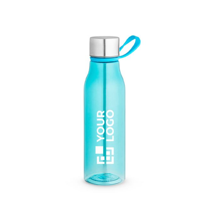 Bottiglia eco traslucida brillante con tappo ermetico 590 ml