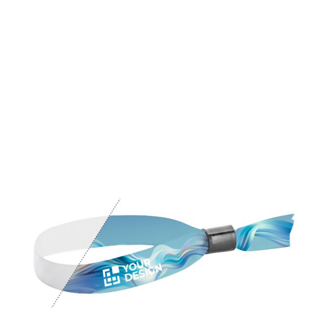 Braccialetto lanyard in poliestere prodotto nell’UE con chiusura di sicurezza