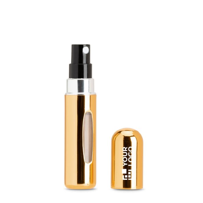 Atomizzatore di profumo ricaricabile in alluminio con finestra 5 ml