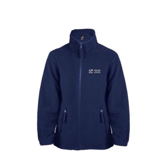 Giacchetti termici con zip per bambini colore blu scuro