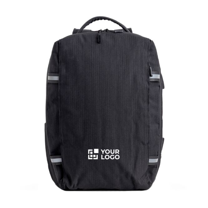 Zaino in bambù jacquard con cerniere impermeabili PC 15.6