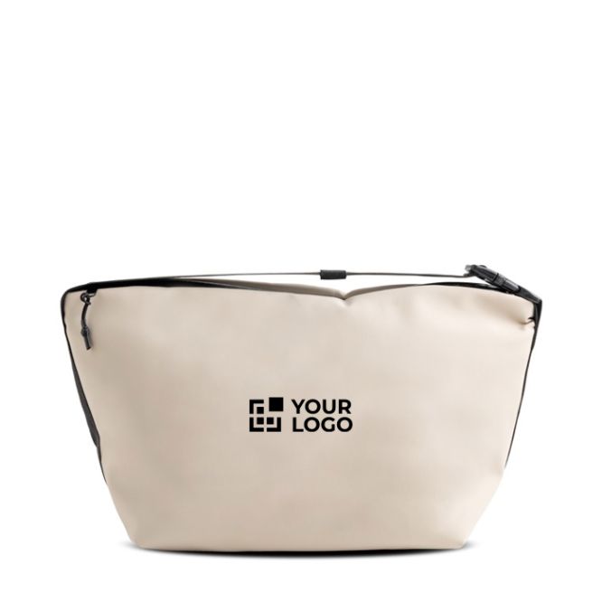 Borsa termica in similpelle con nastro sulla zip da 13L