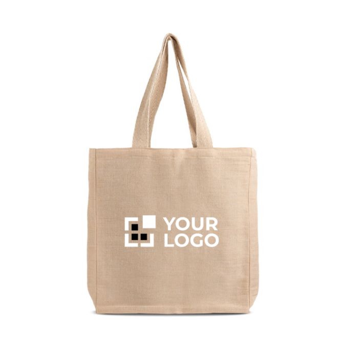 Tote bag ecologica grande ideale per la spesa realizzata in juco