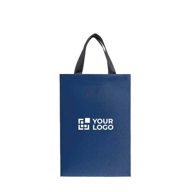 Borsa di carta premium con finitura opaca e manici in tessuto resistente 7kg