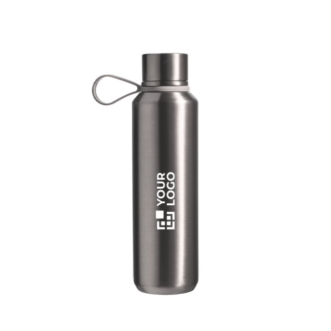 Borraccia in acciaio inox a doppia parete con finitura metallizzata 600ml
