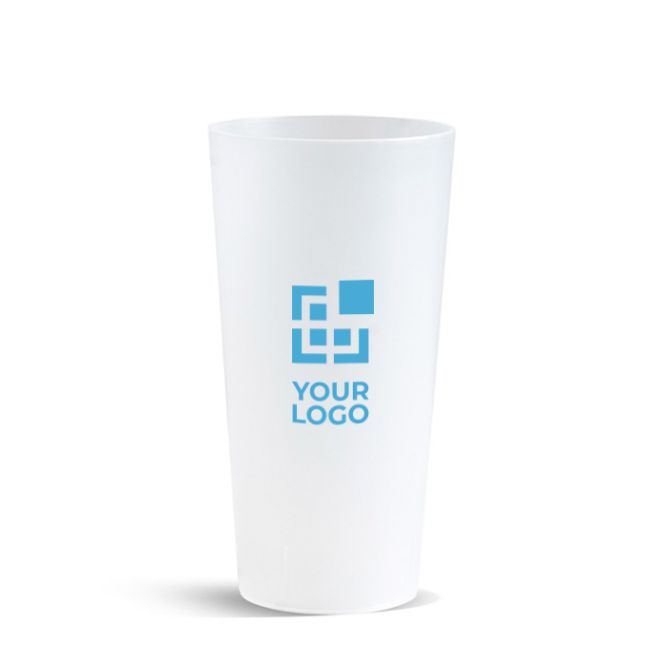 Bicchiere riutilizzabile in plastica per festival da 600ml