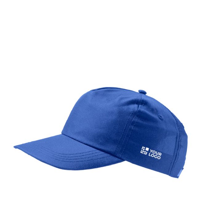 Cappellino con visiera curva in poliestere riciclato rPET da 125 g/m²