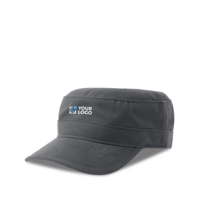 Cappello militare in cotone con visiera e chiusura in velcro 280 g/m2