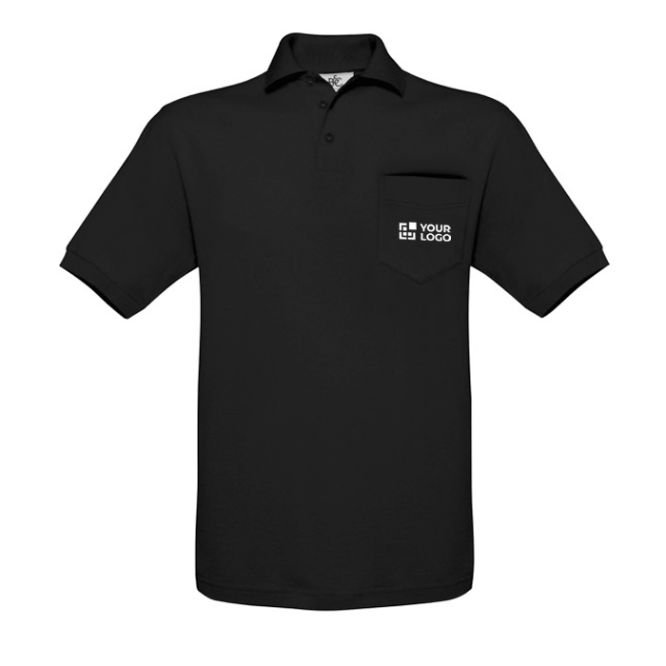 Polo da uomo 100% cotone a maniche corte da 180 g/m2 B&C 