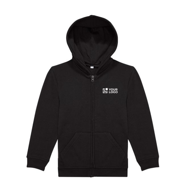 Felpa con cappuccio e zip in cotone 280 g/m2 B&C 