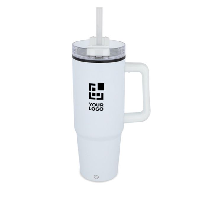 Tazza termica in acciaio inox compatibile con portabicchieri 800ml
