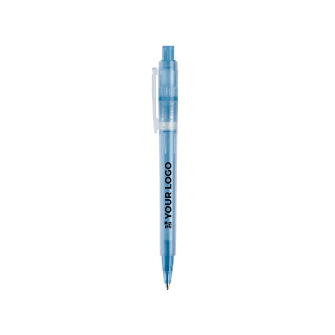Penna a sfera in plastica opaca prodotta nell’UE con refill Jumbo inchiostro blu