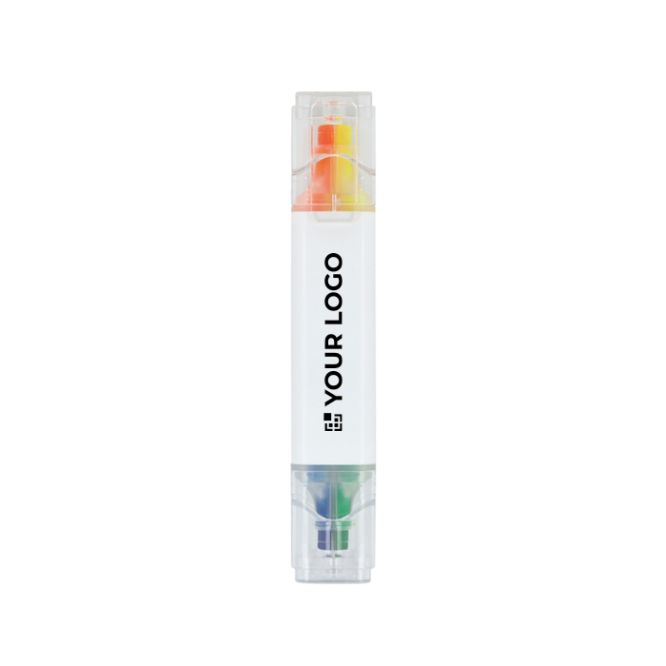 Evidenziatore fluorescente 4 colori con punte a scalpello