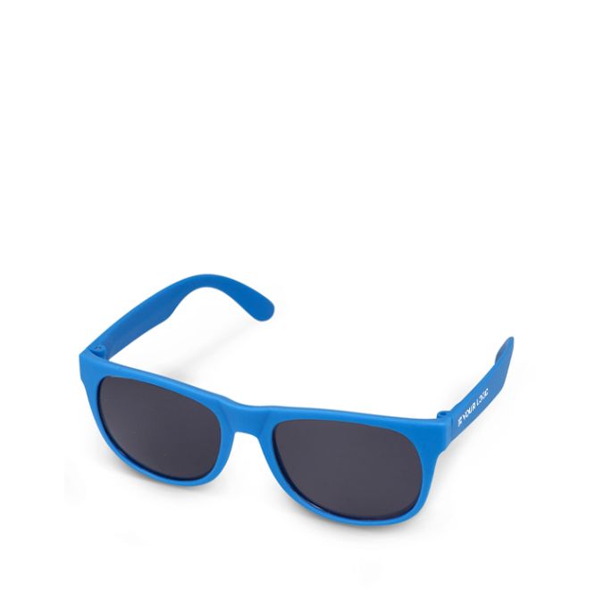 Occhiali da sole in vari colori con lente nera UV400