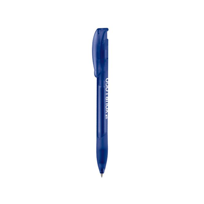 Penna a sfera in plastica prodotta nell’UE con refill Jumbo inchiostro blu