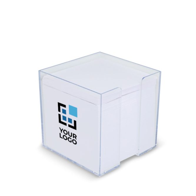 Cubo post-it con 800 foglietti lisci FSC in scatola cubica 10x10x10 cm