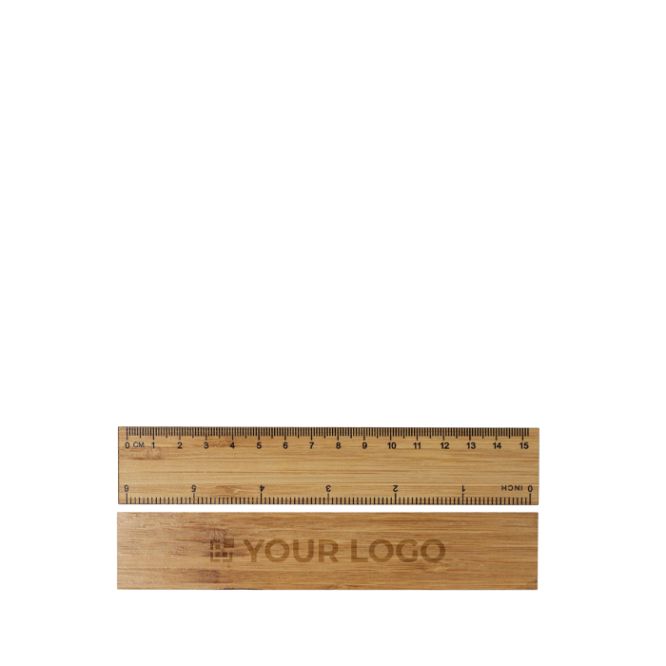 Righello in bambù personalizzabile per disegno o geometria