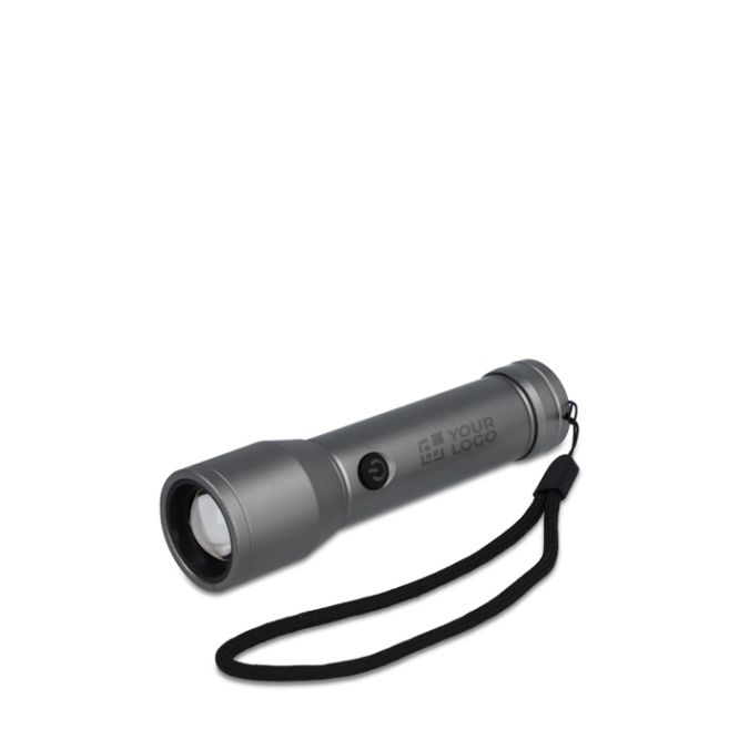 Torcia LED ricaricabile in alluminio riciclato e impermeabile