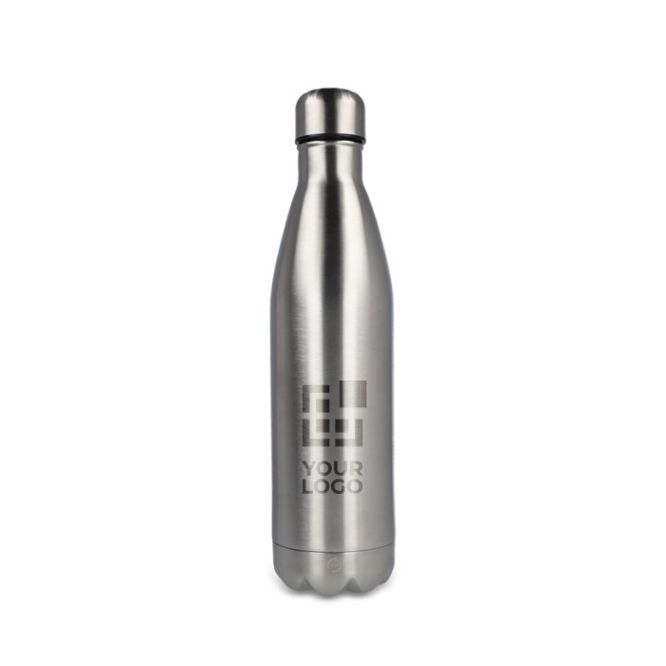 Borraccia in acciaio inox riciclato con tappo argentato 750ml