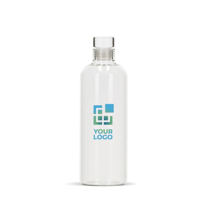 Borraccia in vetro borosilicato con tappo flessibile in vetro 750ml