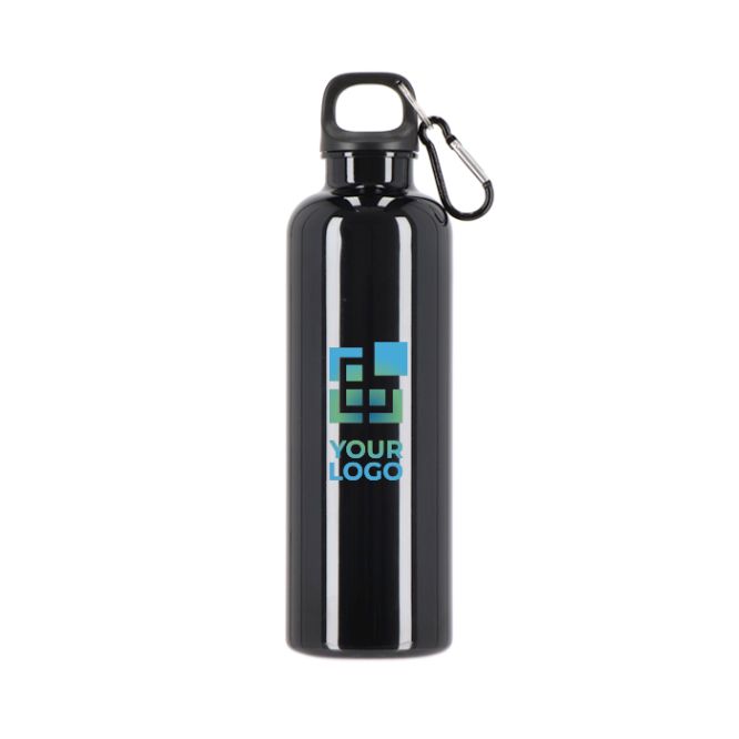 Borraccia di plastica in colori vivaci con tappo coordinato 750 ml