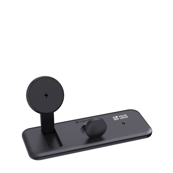 Caricatore magnetico 3 in 1 con ricarica wireless magnetica 15W