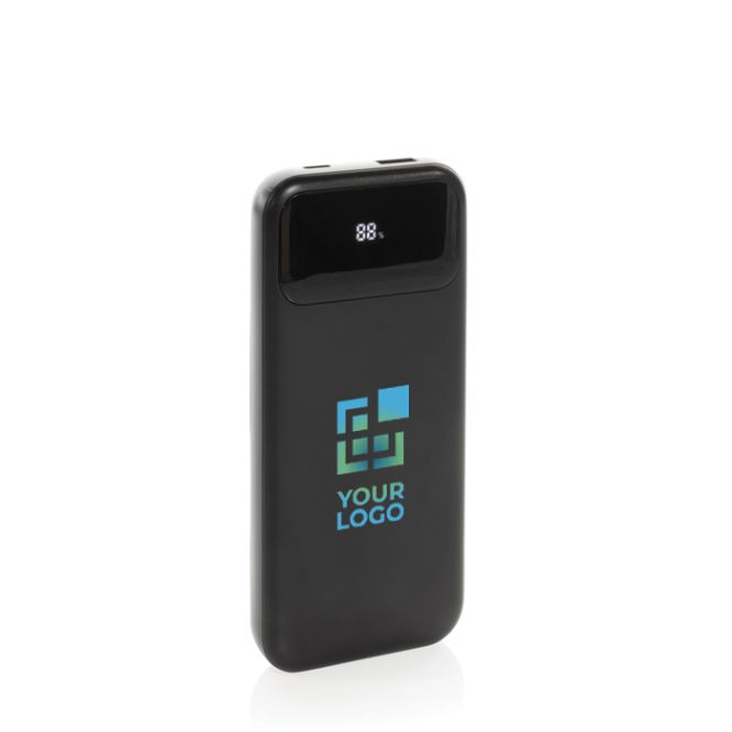 Powerbank con cavi integrati e display digitale 10.000 mAh