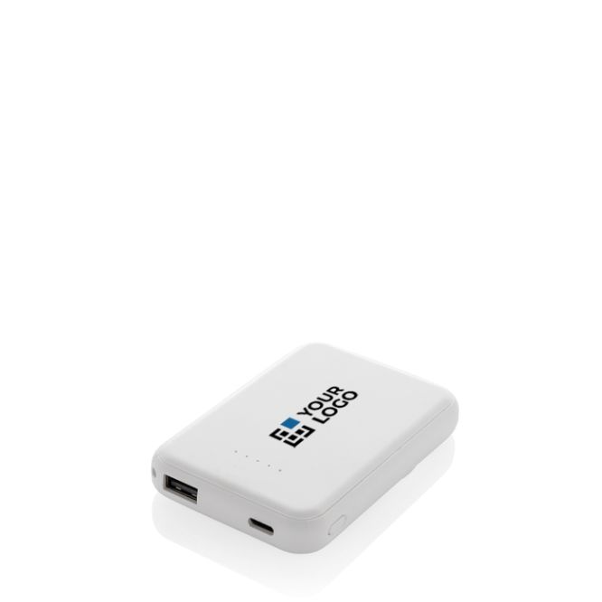 Power bank wireless magnetica in plastica riciclata 5.000 mAh