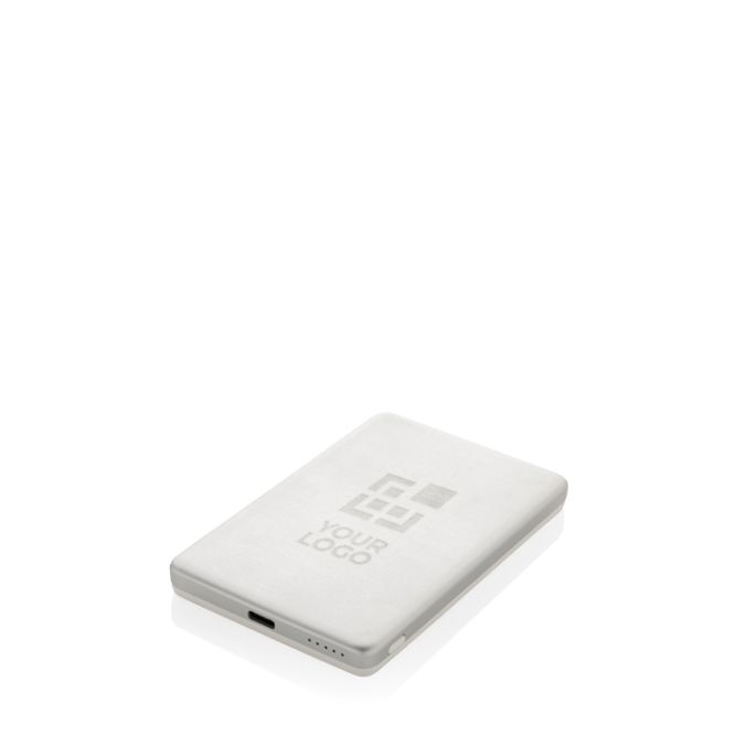 Power bank con ricarica wireless magnetica con indicatore 5.000 mAh