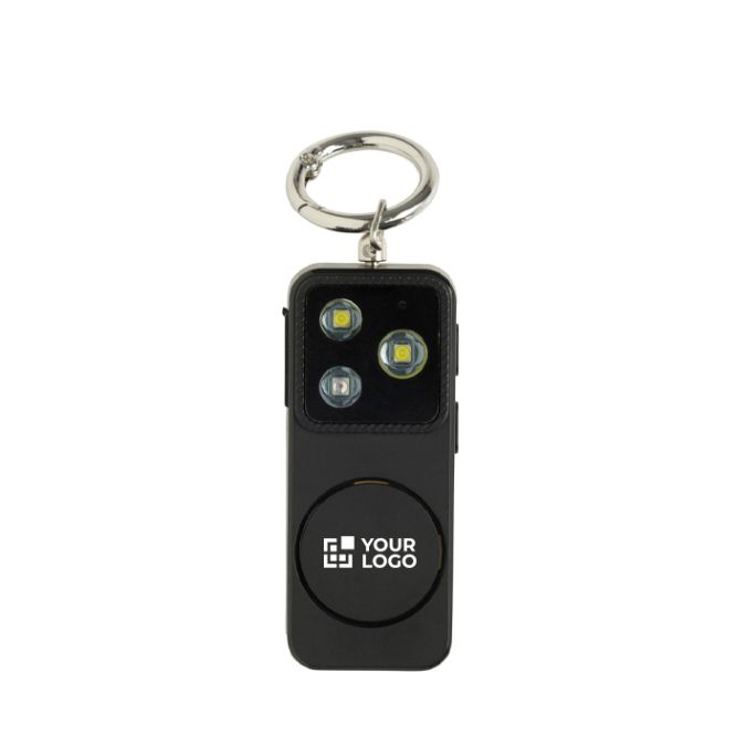 Allarme personale compatto ricaricabile via USB-C con luce LED 150 dB