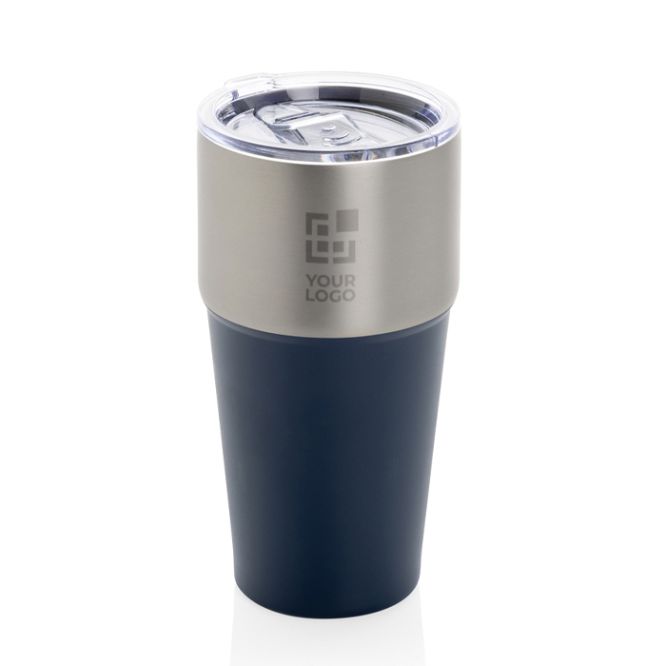 Bicchiere termico in acciaio inox riciclato anti-perdita da 500ml