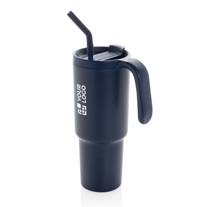Tazza termica in acciaio inox riciclato anti-goccia da 900ml