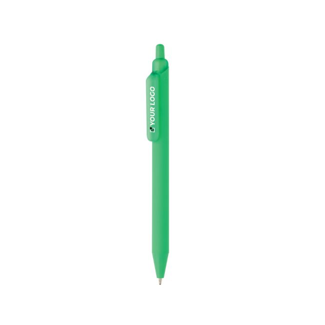 Penna ecologica con tocco morbido, clip e inchiostro blu Tide
