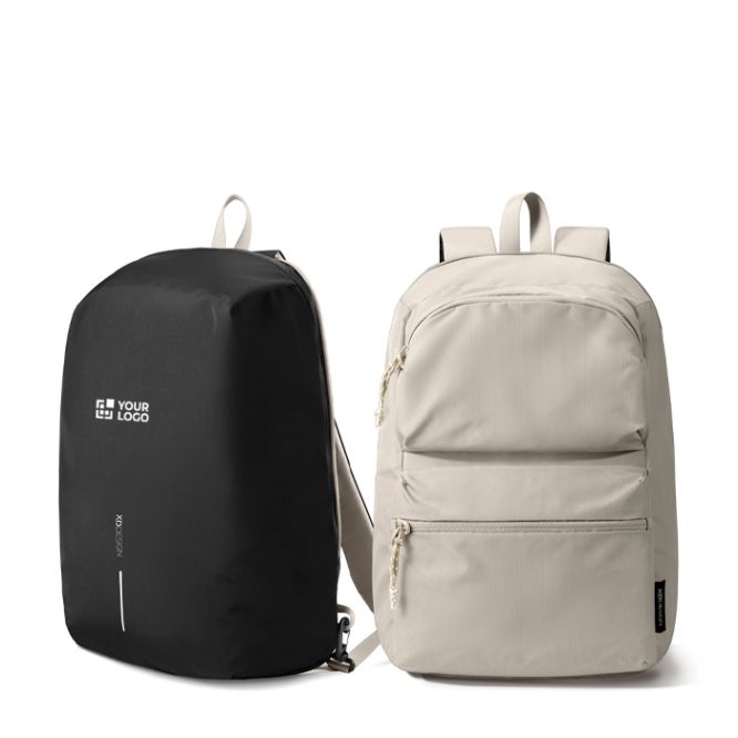 Zaino convertibile antifurto con zip, capacità 22 L, 16